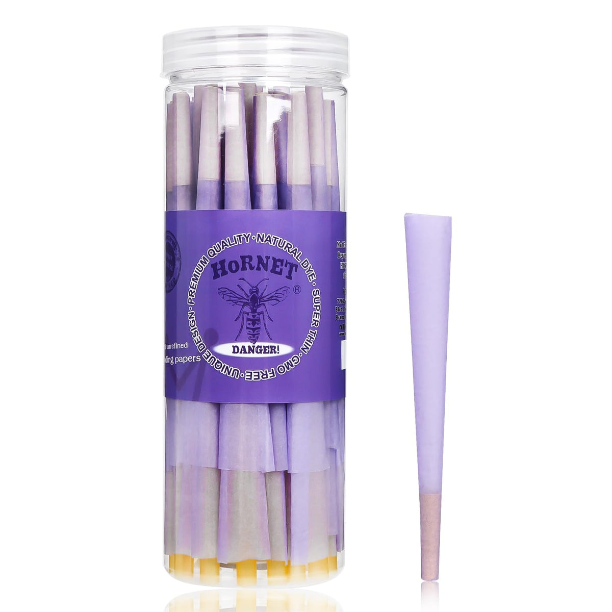 Purple Pre Rolled Cones | 30 Pack Prerolled Cones Rolling Papers | Classic King Size Rolling Cone with Tips
