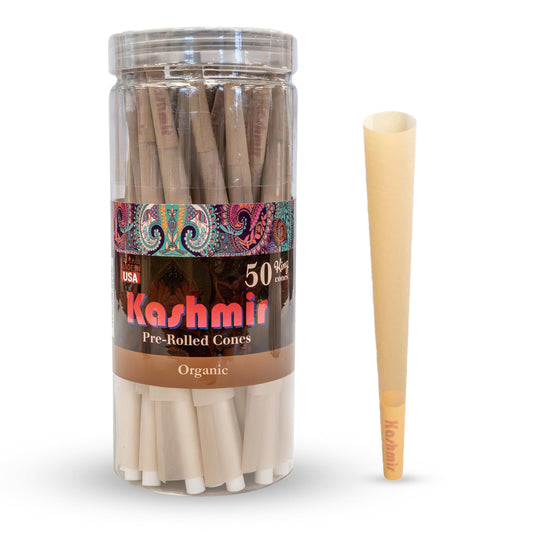 Kashmir Cones Rolling Paper King Rolling Papers - Cones with Tips Pre-Rolled Cones Pre rolled King Size 50 Count