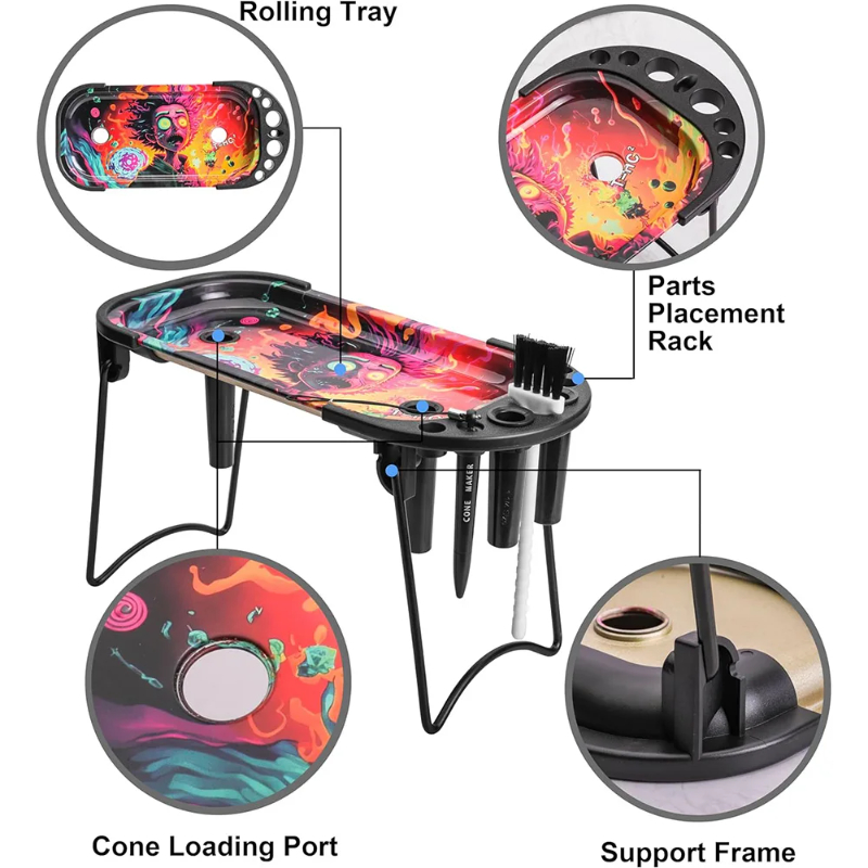 Metal Rolling Tray & Cone Loader